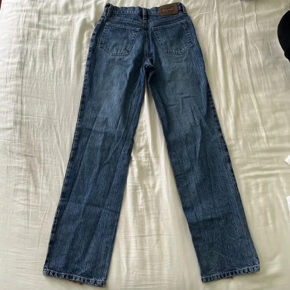 Blue Straight Leg Jeans - Picture 2 of 4